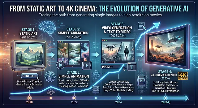 From Static Art to 4K Cinema