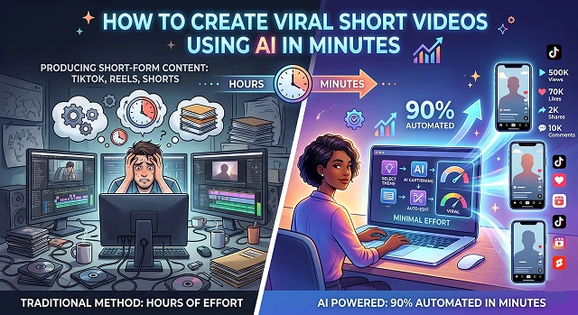 How to Create Viral Short Videos Using AI in Minutes
