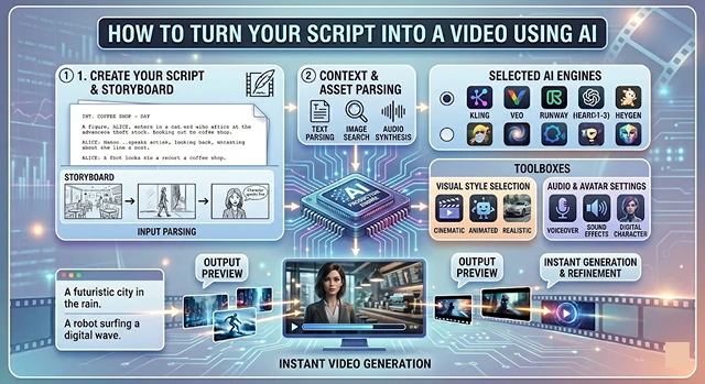 How to Turn Your Script into a Video Using AI